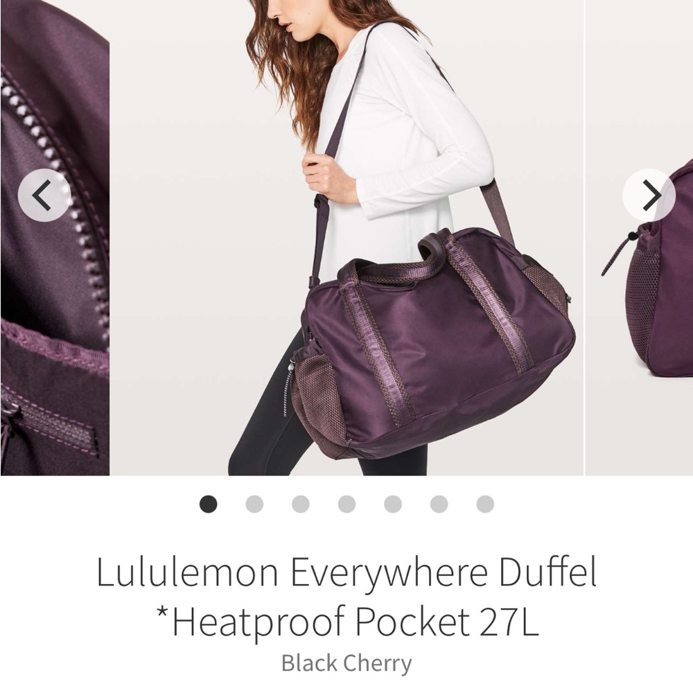 lululemon athletica Everywhere Duffel Bag - Black Cherry